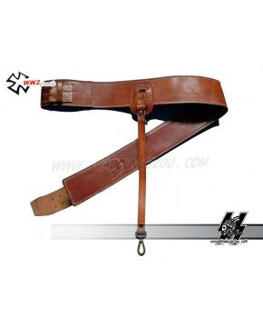 WWII IJA Infantry Officer Genuine-Leather Belt（Repilca）