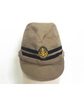 WWII Japanese IJN Navy Third Type Officer field cap Khaki